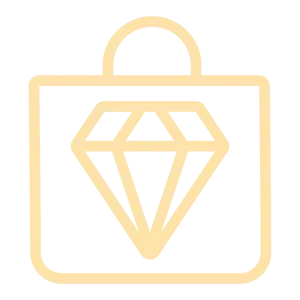 Icon of a briefcase with a diamond symbol inside.